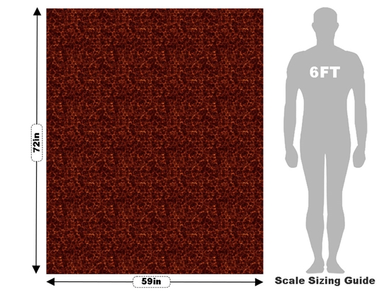 Flame Structure Lava Vehicle Wrap Scale