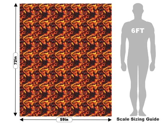 Forbidden Goo Lava Vehicle Wrap Scale