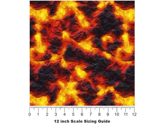 God Vulcan Lava Vinyl Film Pattern Size 12 inch Scale