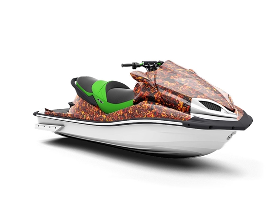 Hawaiian Islands Lava Jet Ski Vinyl Customized Wrap