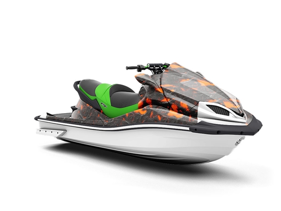 Heated Reset Lava Jet Ski Vinyl Customized Wrap