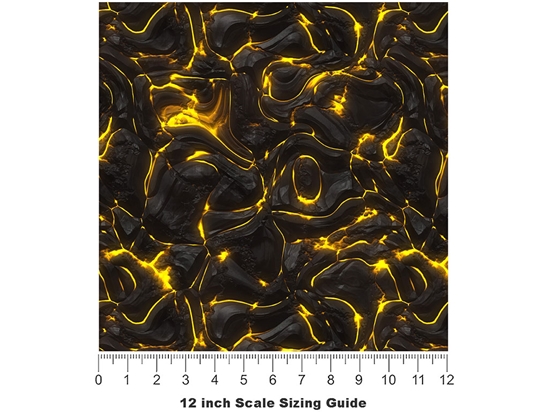 Heed My Warning Lava Vinyl Film Pattern Size 12 inch Scale