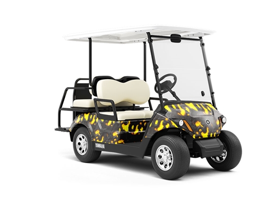 Inside the Caldera Lava Wrapped Golf Cart