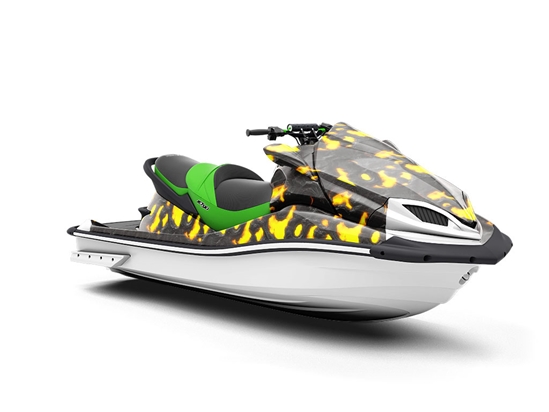 Inside the Caldera Lava Jet Ski Vinyl Customized Wrap