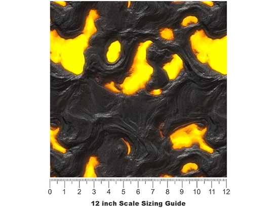 Inside the Caldera Lava Vinyl Film Pattern Size 12 inch Scale