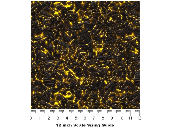 Luminous Glow Lava Vinyl Film Pattern Size 12 inch Scale