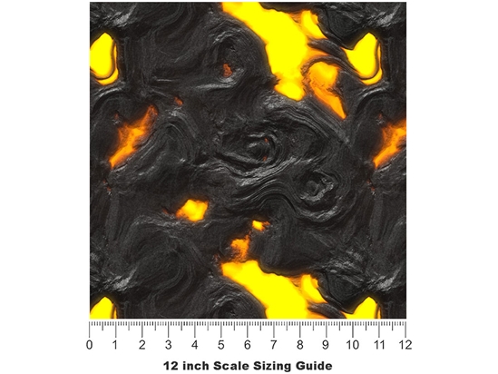 Mauna Loa Lava Vinyl Film Pattern Size 12 inch Scale