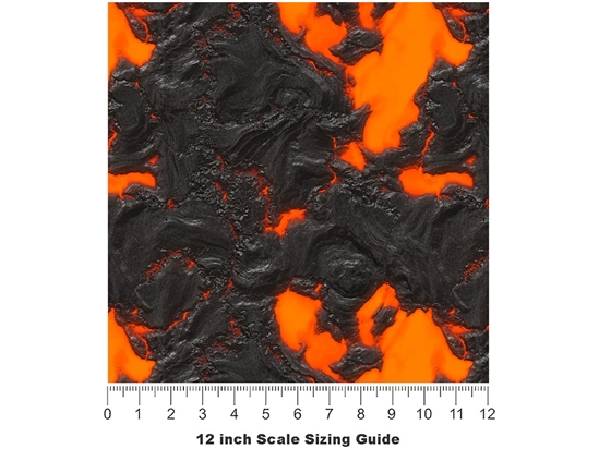 Mount Asama Lava Vinyl Film Pattern Size 12 inch Scale