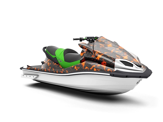 Mount Etna Lava Jet Ski Vinyl Customized Wrap