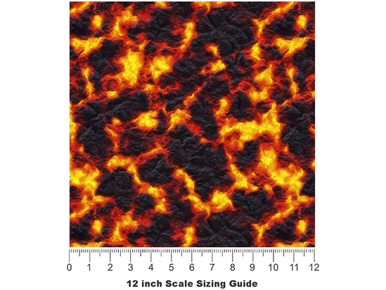 Mount Kilauea Lava Vinyl Film Pattern Size 12 inch Scale