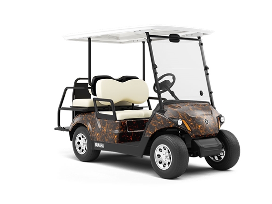 Mount Krakatoa Lava Wrapped Golf Cart