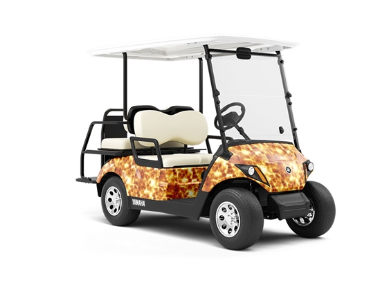 Run Away Lava Wrapped Golf Cart