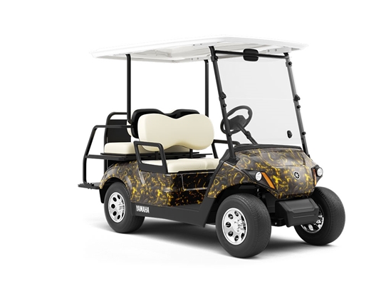 Ruptured Crust Lava Wrapped Golf Cart