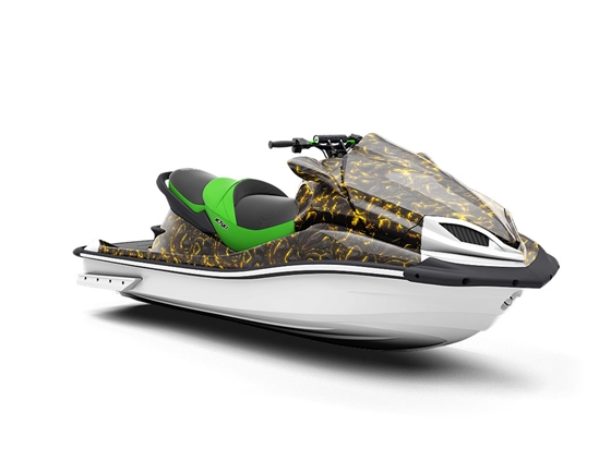 Ruptured Crust Lava Jet Ski Vinyl Customized Wrap