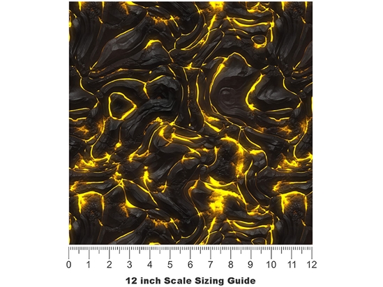 Ruptured Crust Lava Vinyl Film Pattern Size 12 inch Scale