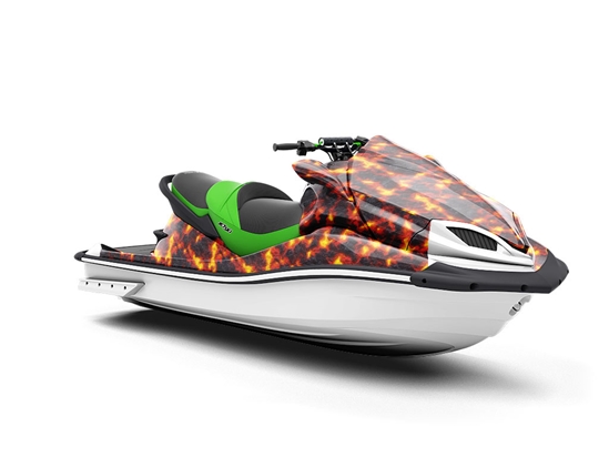 Smelted Earth Lava Jet Ski Vinyl Customized Wrap