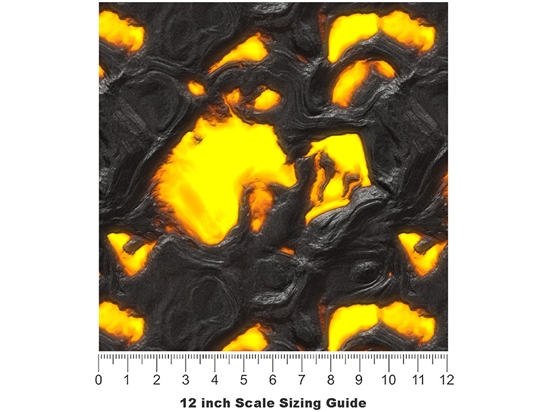 The Blob Lava Vinyl Film Pattern Size 12 inch Scale