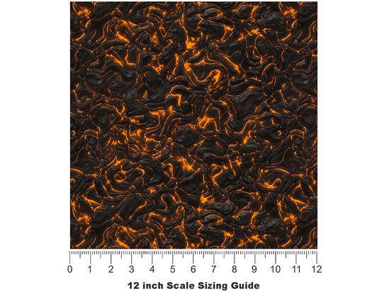 Violent Vesuvius Lava Vinyl Film Pattern Size 12 inch Scale