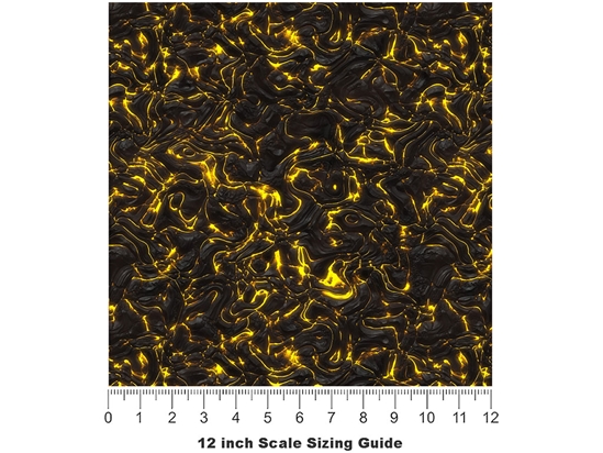 Virulent Fire Lava Vinyl Film Pattern Size 12 inch Scale