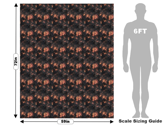 Volcanic Stone Lava Vehicle Wrap Scale