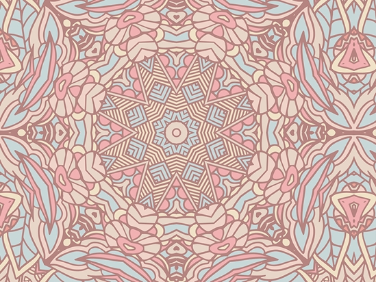 Pale Roses Mandala Vinyl Wrap Pattern