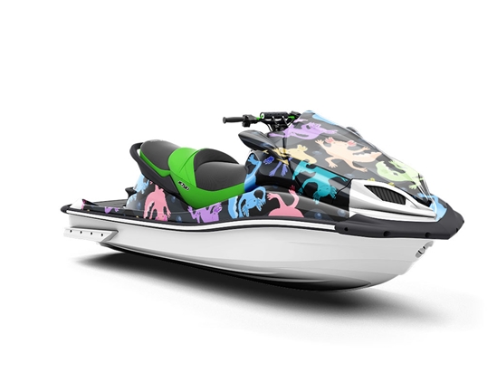 Neon Salamanders Marine Life Jet Ski Vinyl Customized Wrap