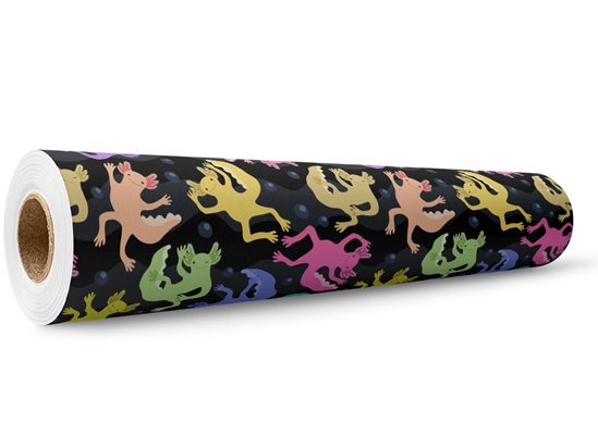 Neon Salamanders Marine Life Wrap Film Wholesale Roll