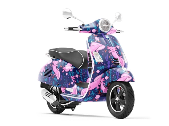 Smiling Salamanders Marine Life Vespa Scooter Wrap Film