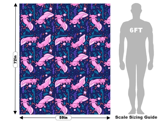 Smiling Salamanders Marine Life Vehicle Wrap Scale