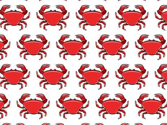 Cartoon Crabs Marine Life Vinyl Wrap Pattern