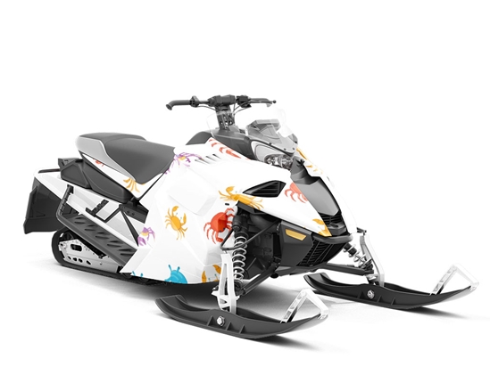 Rainbow Crayfish Marine Life Custom Wrapped Snowmobile