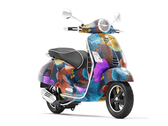 Alpha Betta Fish Marine Life Vespa Scooter Wrap Film