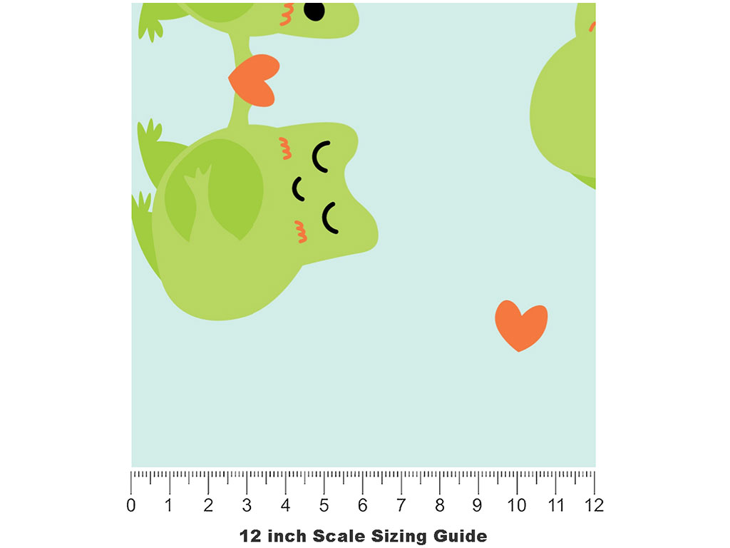 Emotional Ribbits Marine Life Vinyl Film Pattern Size 12 inch Scale