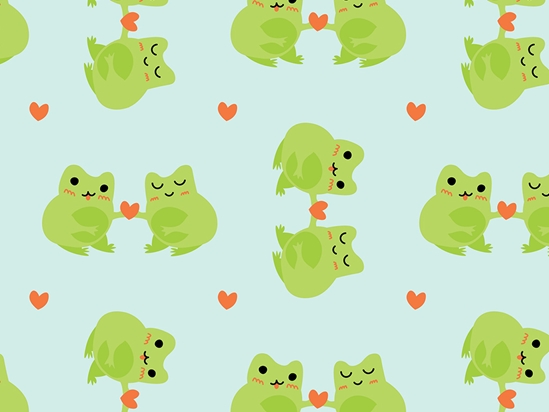 Emotional Ribbits Marine Life Vinyl Wrap Pattern