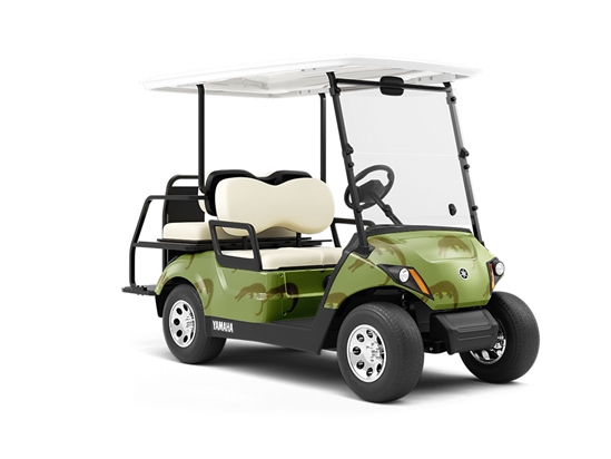 Never Smile Marine Life Wrapped Golf Cart