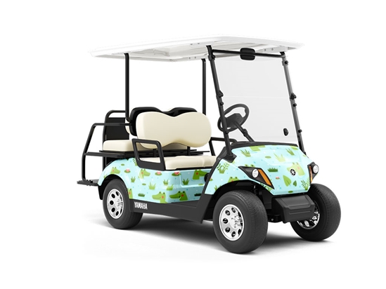 Swamp Life Marine Life Wrapped Golf Cart