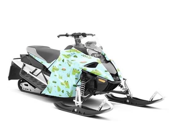 Swamp Life Marine Life Custom Wrapped Snowmobile