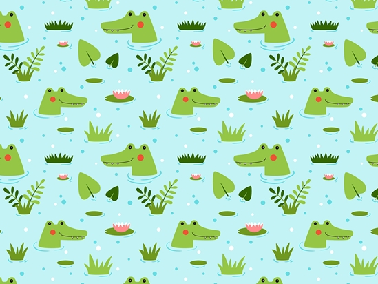 Swamp Life Marine Life Vinyl Wrap Pattern