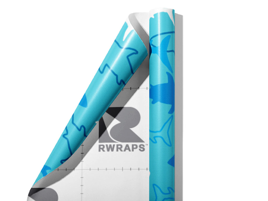 Abstract Sharks Marine Life Wrap Film Sheets