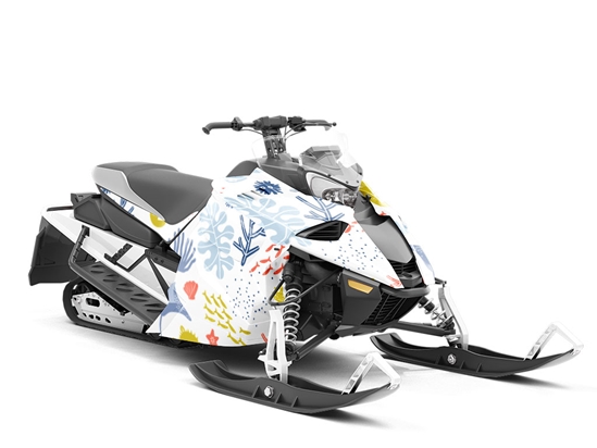 Hunter Delight Marine Life Custom Wrapped Snowmobile