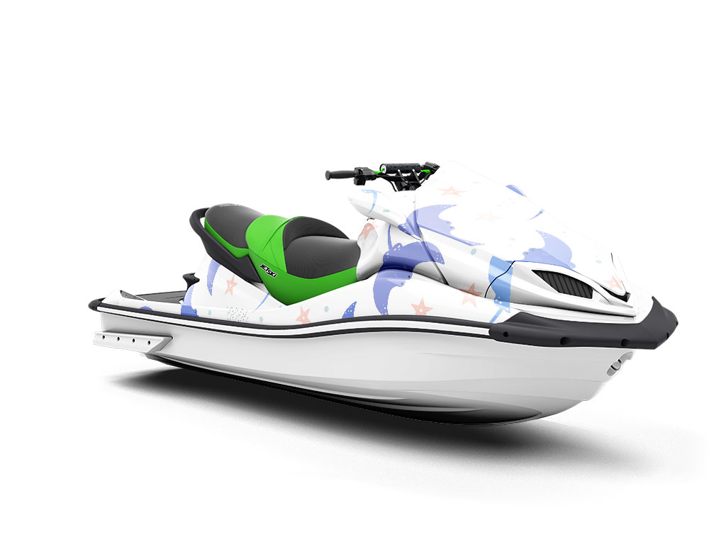 Smiling Stingray Marine Life Jet Ski Vinyl Customized Wrap