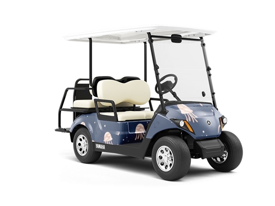 Bikini Jellies Marine Life Wrapped Golf Cart