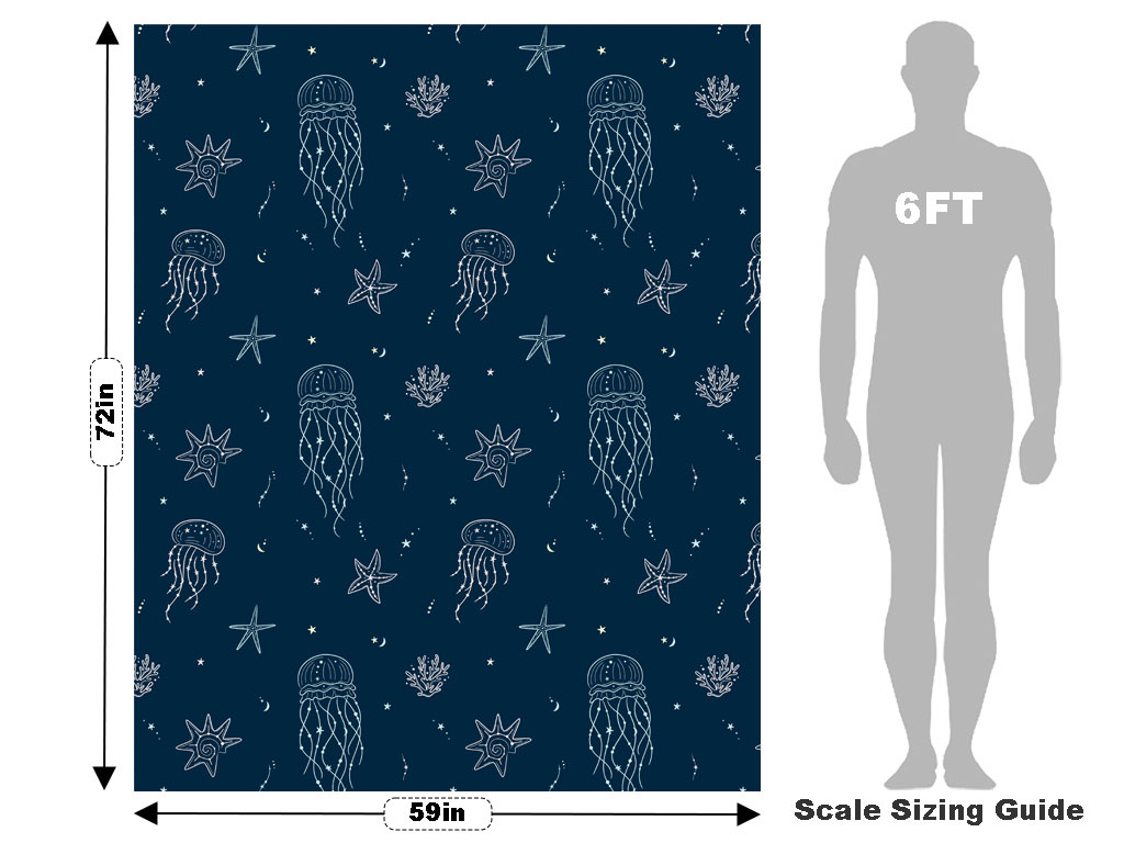 Jellyfish Constellations Marine Life Vehicle Wrap Scale