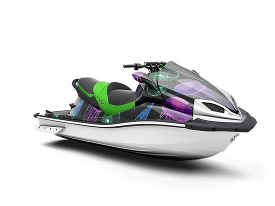 Neon Jellies Marine Life Jet Ski Vinyl Customized Wrap