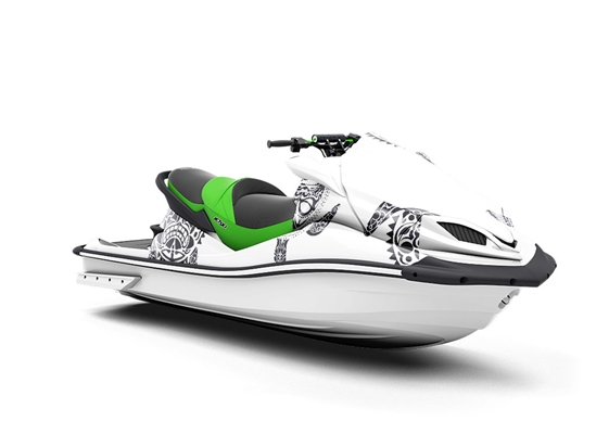 Tattooed Shells Marine Life Jet Ski Vinyl Customized Wrap