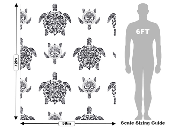 Tattooed Shells Marine Life Vehicle Wrap Scale