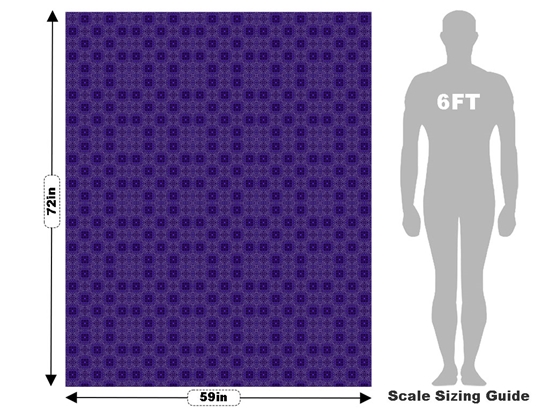 Electric Indigo Mosaic Vehicle Wrap Scale