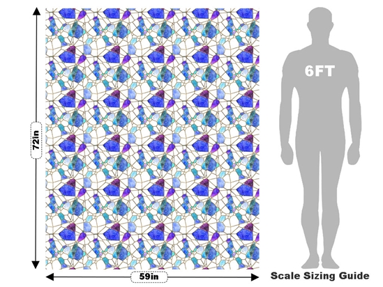 Glass Refractions Mosaic Vehicle Wrap Scale