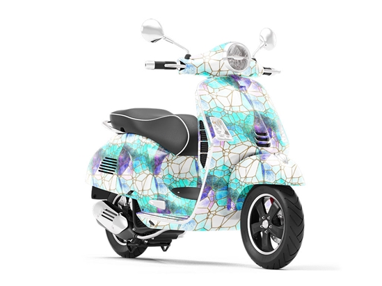 Glass River Mosaic Vespa Scooter Wrap Film