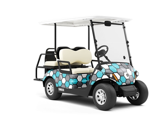 Public Pool Mosaic Wrapped Golf Cart